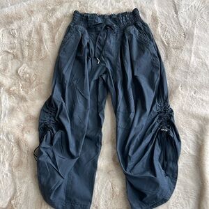 Anthropologie Navy Drawstring Pants